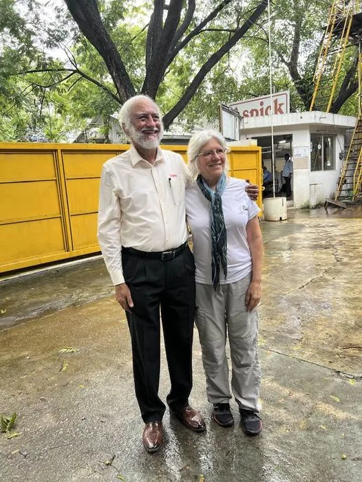 Foi uma grande honra ter conhecido o Dr Chinny Krishna, Co-fundador e presidente emérito da Blue Cross of India