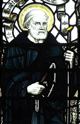 Guthlac-Stained-Glass-Crowland-Abbey